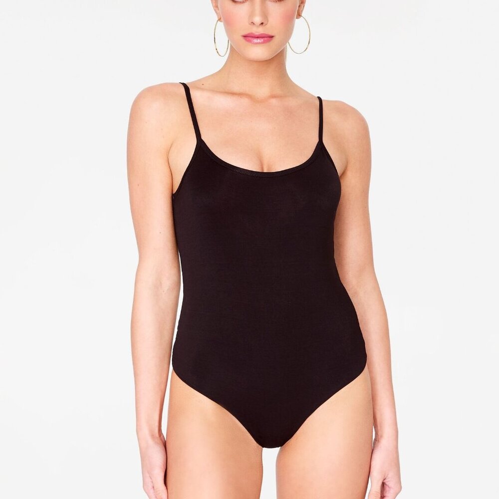 NWT - Hey You Black Spaghetti Strap Thong Bodysuit